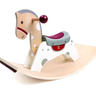 Дървена играчка 2 в 1 Hape, Конче люлка