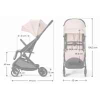 Лятна бебешка количка KinderKraft Indy 3, Misty beige-WftZj.jpeg