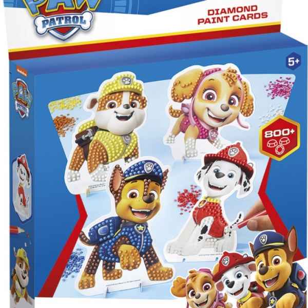 Творчески комплект Totum, Paw Patrol, Направи сам диамантени карти, 4 броя-WqtJd.jpeg