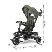 Сгъваема триколка Lorelli Freccia с ротация 360, Green-X7fYQ.jpeg