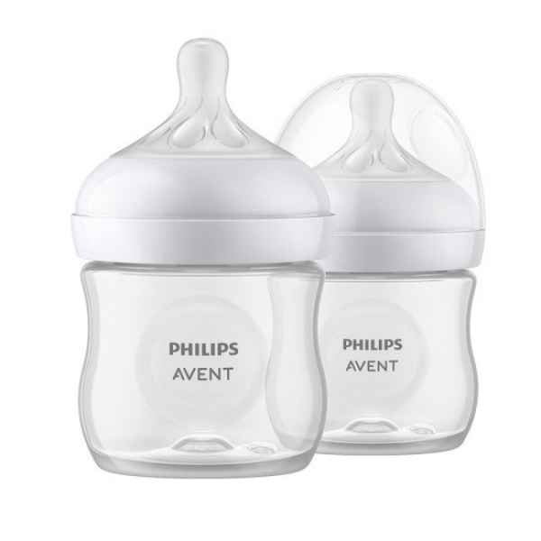 Комплект Philips Avent, 2 бр. шишета за хранене Natural Response 125 мл с биберон без протичане Natural Response Поток 2, 0м+-XNJMi.jpeg