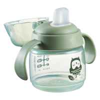 Неразливаща се чаша Tommee Tippee Soft Spout, BACSHIELD, с дръжки, зелена с Бухал, 150 мл, 4м+-YSFPE.jpeg