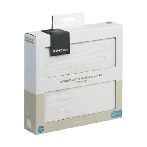 Бебешко одеяло от муселин двупластово Kikka Boo, 100х100 см Sleepy Sheep