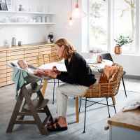 Шезлонг за столче за хранене 2в1 Hauck Alpha+ Bouncer, Deluxe sand-Ylx4w.jpeg