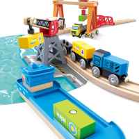 Комплект за игра Hape, Товарно пристанище, 26 части-YqSfR.jpeg