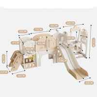 Детски приключенски център 11в1 с пързалка, катерушка, люлка и баскет кош Feelkids, сив-YqziU.jpeg