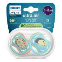 2 бр. залъгалки Philips Avent Ultra Air 6-18м тукан и тигър, син-YzMbQ.jpeg