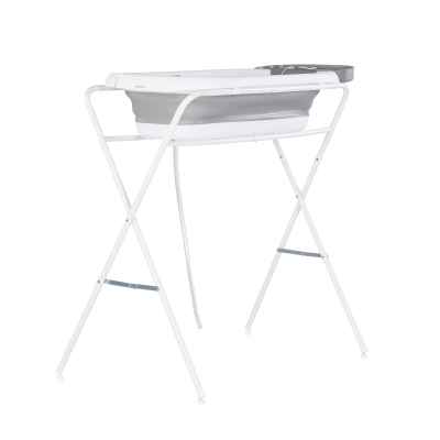 Бебешка вана със стойка и термо поставка Chipolino SLIM, сива