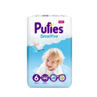 Пелени Pufies Sensitive 6 Extra Large, 13+ кг 44 бр.