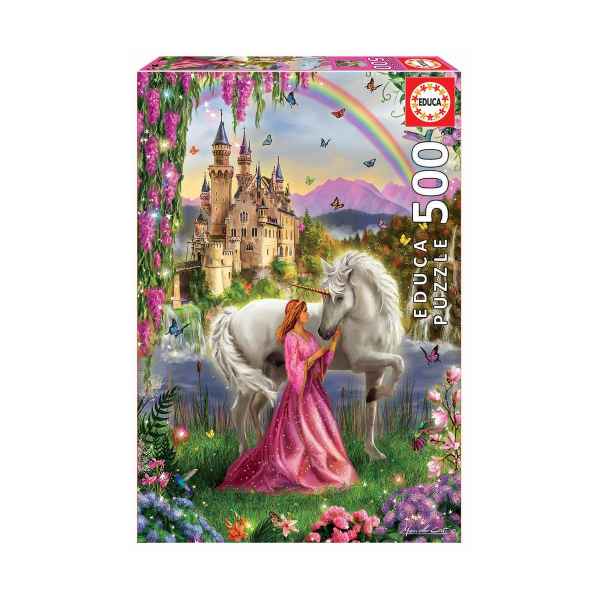 Пъзел Educa, Феята и еднорогът, 500 части-aZtNX.jpeg