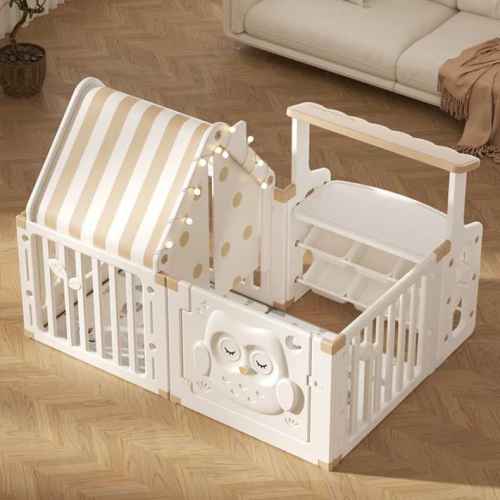 Детска къщичка за игра Feelkids, с органайзер, Бухалче