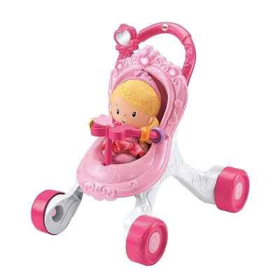 Музикална проходилка-количка за кукли Fisher Price Princess Mommy
