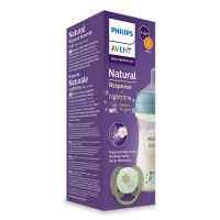 Комплект Philips Avent шише Natural Response 3.0 с биберон среден поток, 260 мл + залъгалка Ultra Soft (0-6), светещи-bFAzj.jpeg