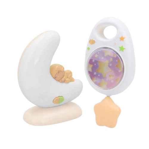 Комплект мултифункционална нощна лампа и музикална кутия Kaichi, розов