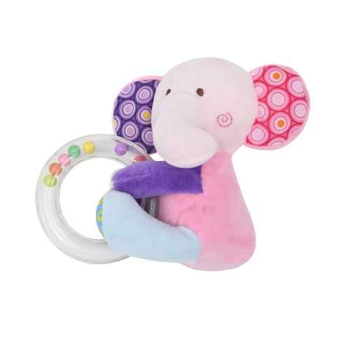 Играчка с кръг Lorelli Toys, Розово слонче