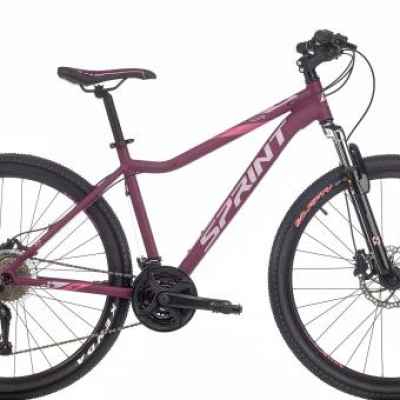 Велосипед Sprint Hunter Lady 27.5 V1, виолето с розово и бяло