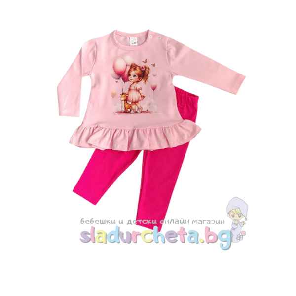 Комплект от 2 части Светли - туника и клин, розов/циклама-cGaEe.jpeg