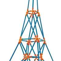 Бамбуков конструктор Hape Flexistix, Комплект кули, 132 части-cUHa2.jpeg