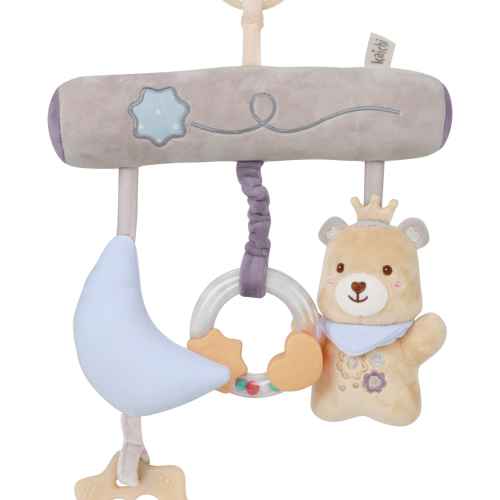 Бебешка играчка за количка и легло Kaichi, Мече/Луна