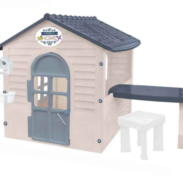 Къща с маса и стол Mochtoys, бежова-d6B5B.jpeg