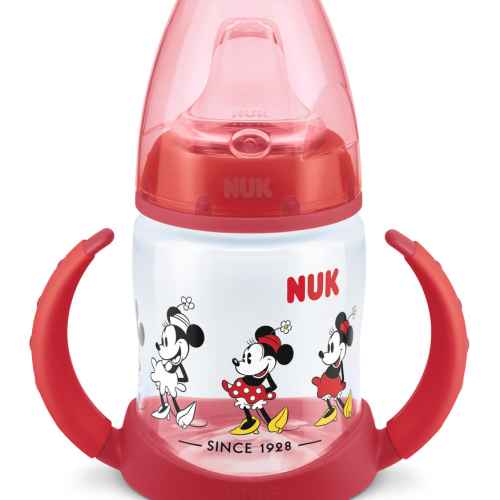 Чаша NUK First Choice РР 150мл. със силиконов накрайник 6-18м Mickey, червена