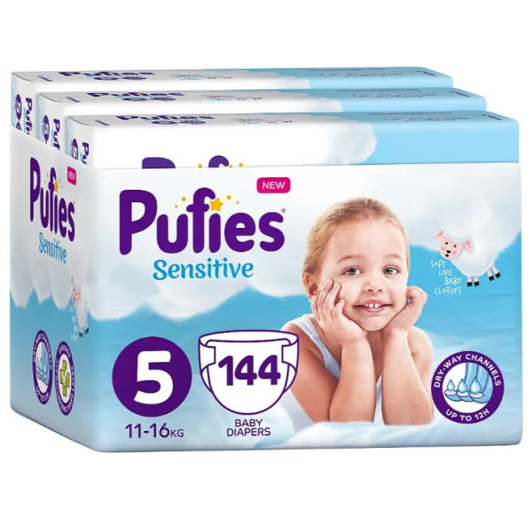 Пелени Pufies Sensitive 5 Junior, 11-16 кг 144 бр.-dTWt0.png