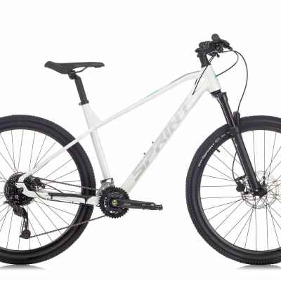 Велосипед Sprint Apolon Lady 27.5, бял гланц/сиво-резида