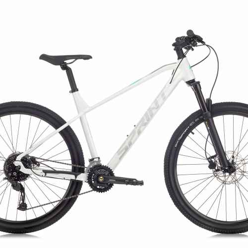 Велосипед Sprint Apolon Lady 27.5, бял гланц/сиво-резида
