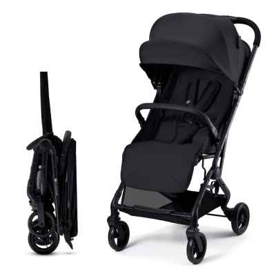 Лятна бебешка количка KinderKraft Indy 3, Coal black