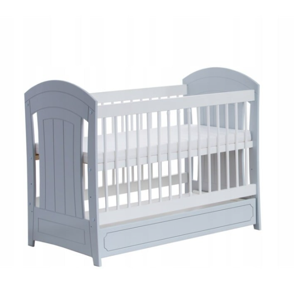 Бебешка кошара с чекмедже Baby Gucio, 60/120 см сива-eDylP.png