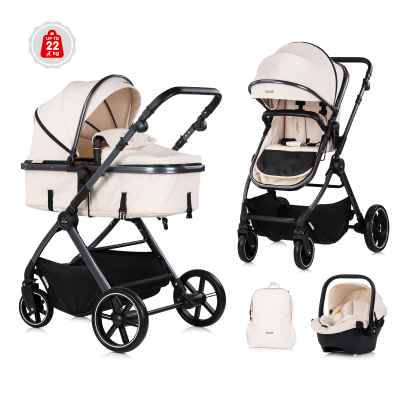 Комбинирана бебешка количка 4в1 Chipolino Pearl, кашмир