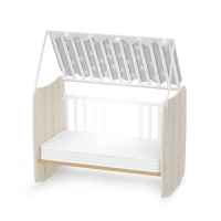 Бебешко легло Lorelli Stars 60x120 см, Бяло+Светъл дъб-en1tr.jpeg