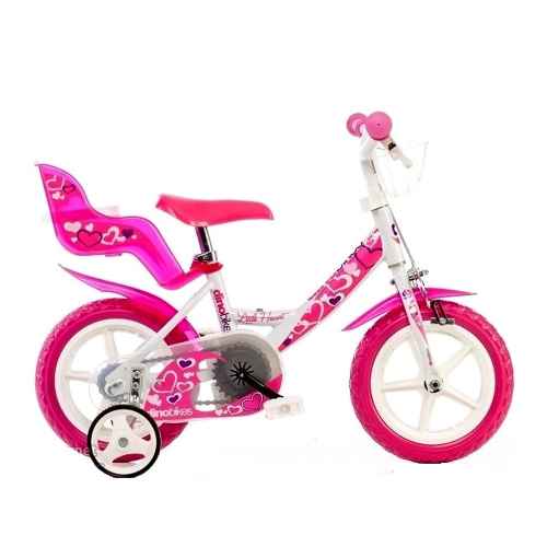 Детски велосипед Dino Bikes Little heart розово, 12