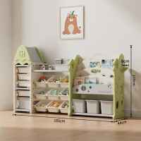 Детска етажерка-органайзер Feelkids, 17 отделения и изтеглящи се кутии, зелена-fnrzZ.jpeg