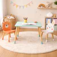 Дървена маса с 2 столчета Ginger Home, мече и зайче-fpkol.jpeg