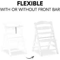 Дървено столче за хранене Hauck Alpha+, white-fr44H.jpeg