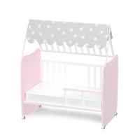 Бебешко легло Lorelli Stars 60x120 см, Бяло+Orchid pink-fwJ34.jpeg