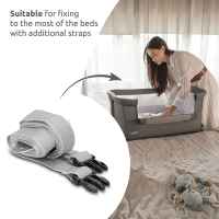 Бебешка мини кошара с падаща преграда 2в1 Lorelli Layla, Black/ wooden effect-gEzEz.jpeg