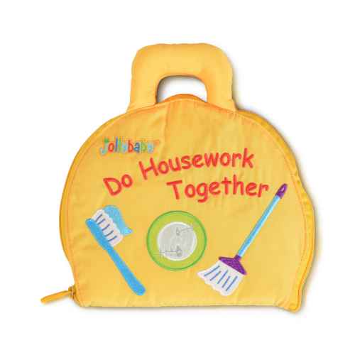 Мека книжка-чанта Jollybaby Do housework together