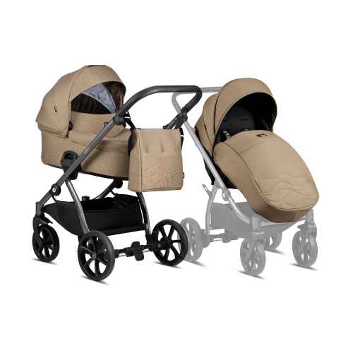 Комбинирана бебешка количка 2в1 Tutis LEO, 104 Brown