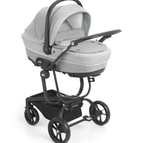Бебешка количка 3в1 CAM Taski Fashion 792, светло сиво