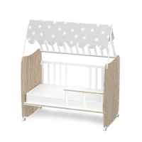 Бебешко легло Lorelli Stars 60x120 см, Бяло+Кехлибар-hnrLY.jpeg