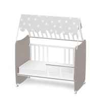 Бебешко легло Lorelli Stars 60x120 см, Бяло+String-iID3c.jpeg