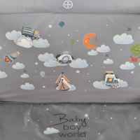 Бебешка кошара Cangaroo Joyzi, сива-iXrN6.jpeg