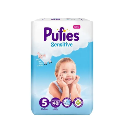 Пелени Pufies Sensitive 5 Junior, 11-16 кг 48 бр.