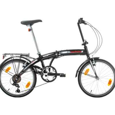 Велосипед Bachini Folding 20, черен/ червен