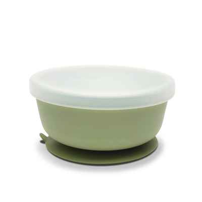 Силиконова вакуум купа с капак Lorelli Natural, Fresh Green