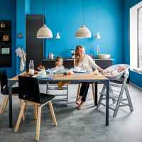 Шезлонг за столче за хранене 2в1 Hauck Alpha+ Bouncer, Stretch beige-ir1VZ.jpeg