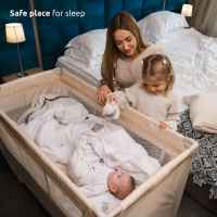 Бебешка кошара Lorelli TORINO 1 Ниво, Grey-izgl5.jpeg