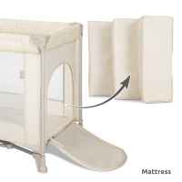 Бебешка кошара Lorelli TORINO 1 Ниво, Beige-jMqJk.jpeg